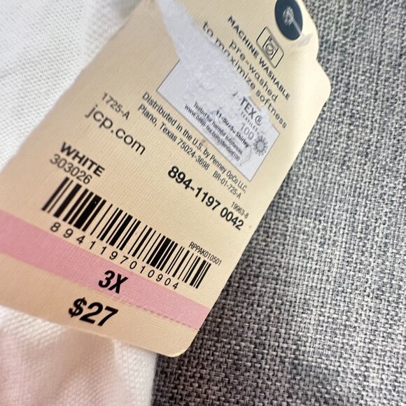 NEW!‎ St Johns Bay Womens Classic Polo Shirt Plus 3X Cotton Blend $27 Collared - Picture 5 of 9